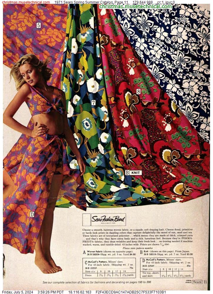 1971 Sears Spring Summer Catalog Page 11 Catalogs And Wishbooks