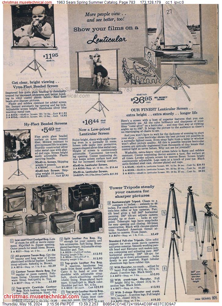 1963 Sears Spring Summer Catalog, Page 783