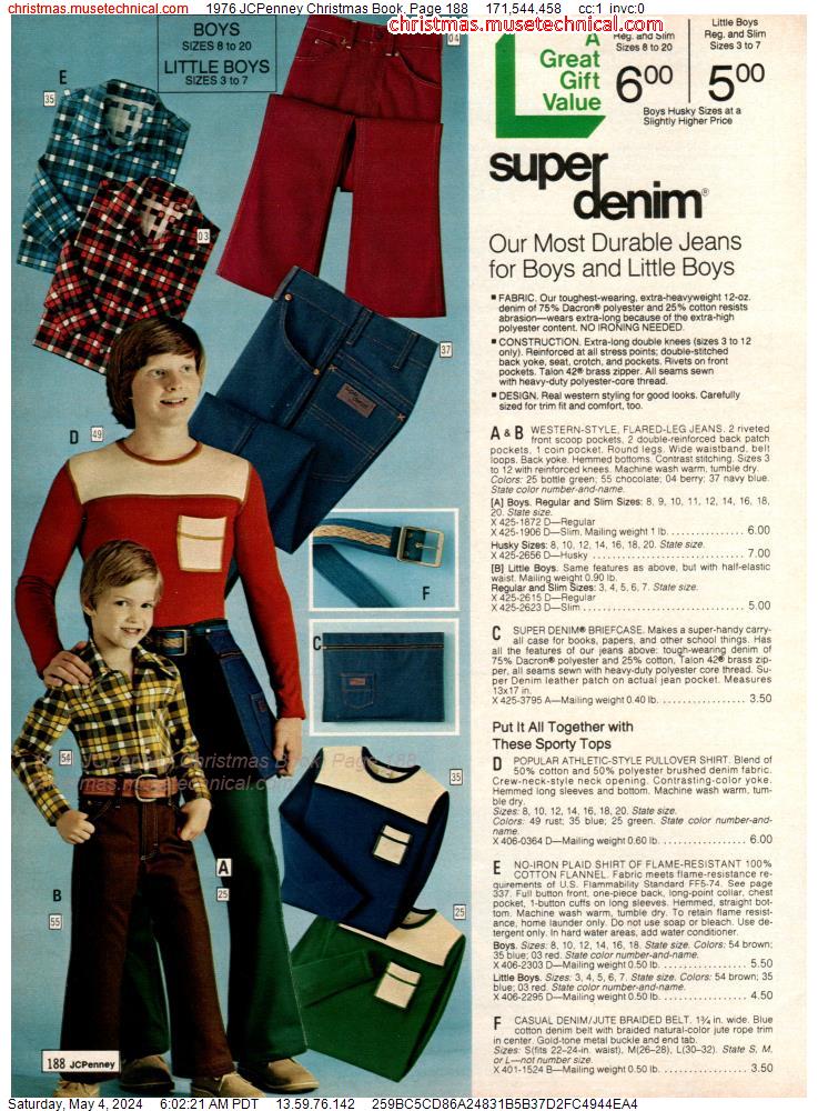 1976 JCPenney Christmas Book, Page 188