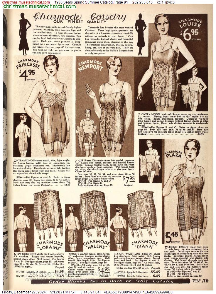 1930 Sears Spring Summer Catalog, Page 81