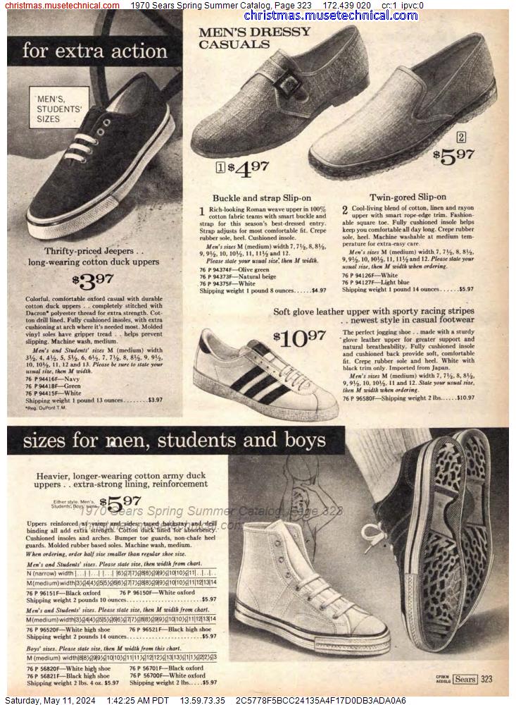 1970 Sears Spring Summer Catalog, Page 323