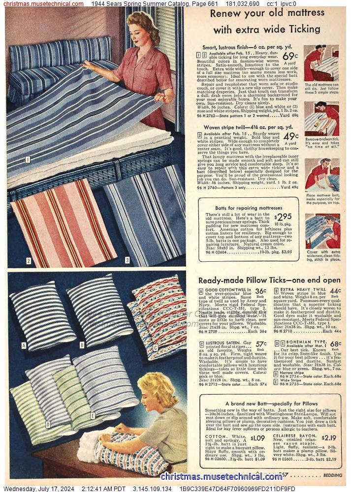 1944 Sears Spring Summer Catalog, Page 661