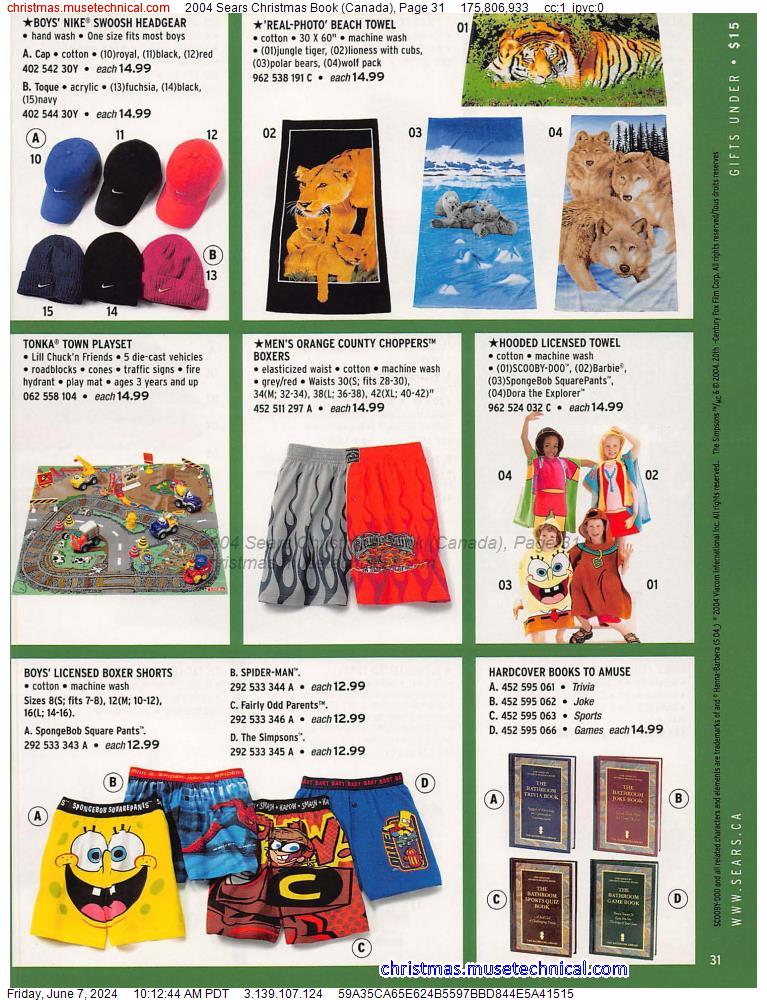 2004 Sears Christmas Book (Canada), Page 31