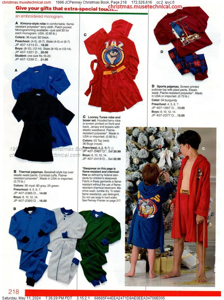 1996 JCPenney Christmas Book, Page 218