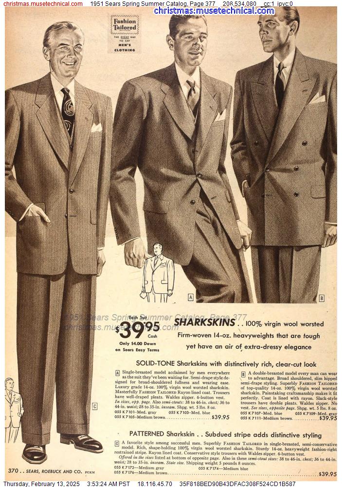 1951 Sears Spring Summer Catalog, Page 377