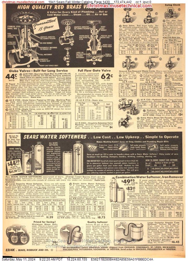 1941 Sears Fall Winter Catalog, Page 1430