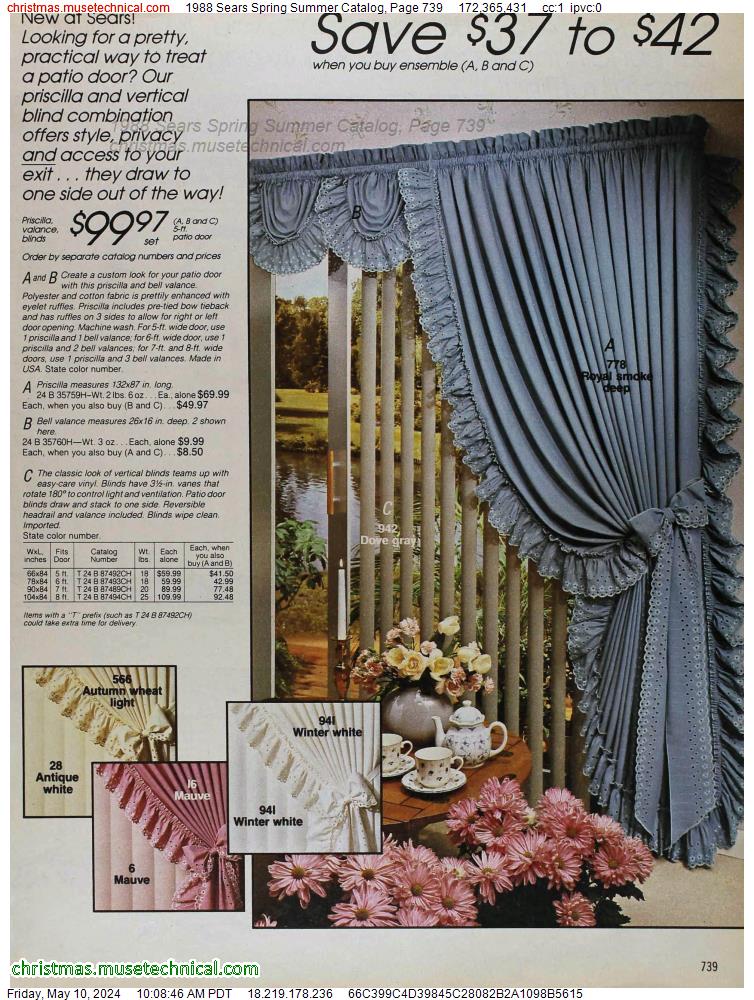 1988 Sears Spring Summer Catalog, Page 739