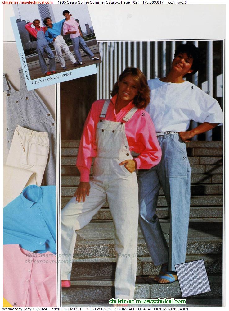 1985 Sears Spring Summer Catalog, Page 102