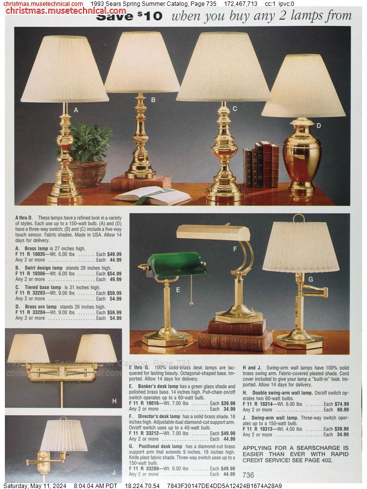 1993 Sears Spring Summer Catalog, Page 735
