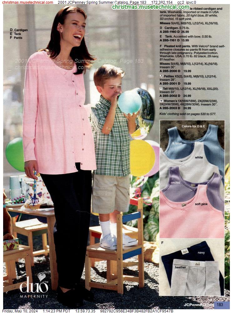 2001 JCPenney Spring Summer Catalog, Page 183