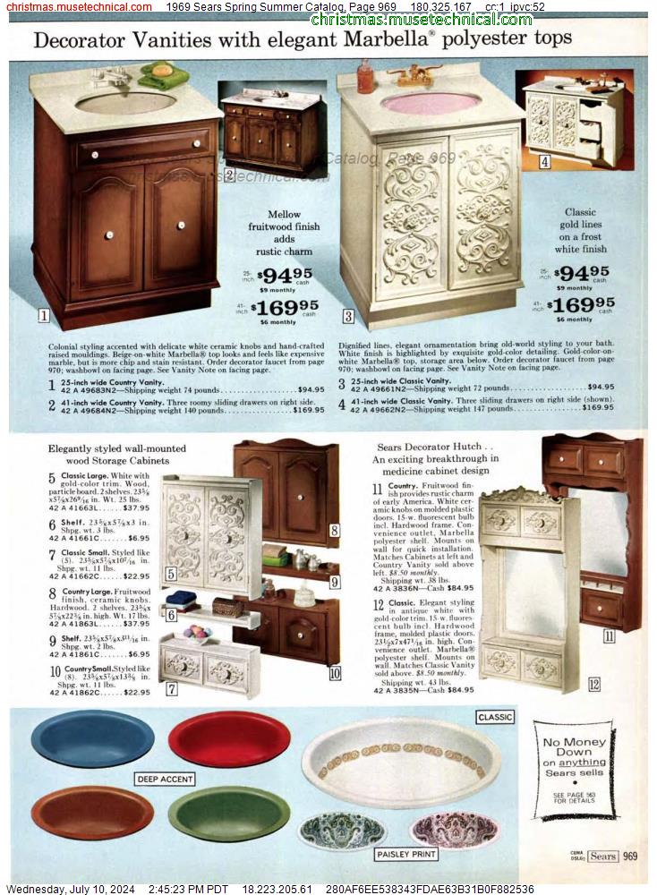 1969 Sears Spring Summer Catalog, Page 969