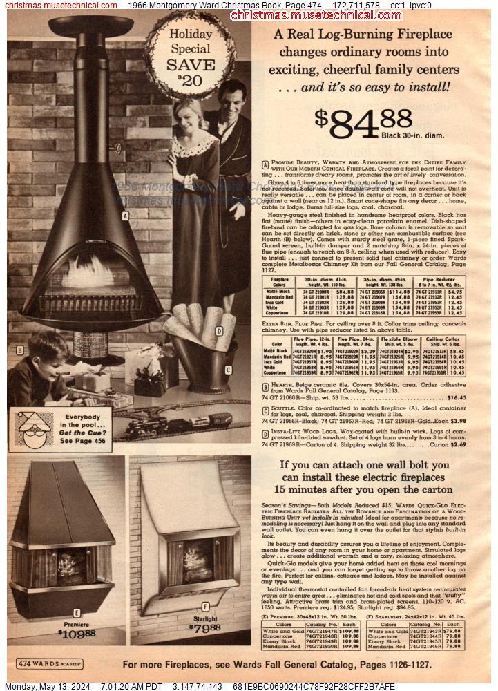 1966 Montgomery Ward Christmas Book, Page 474