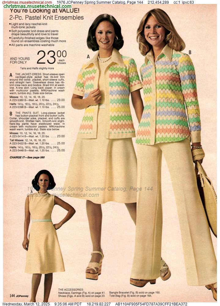 1976 JCPenney Spring Summer Catalog, Page 144