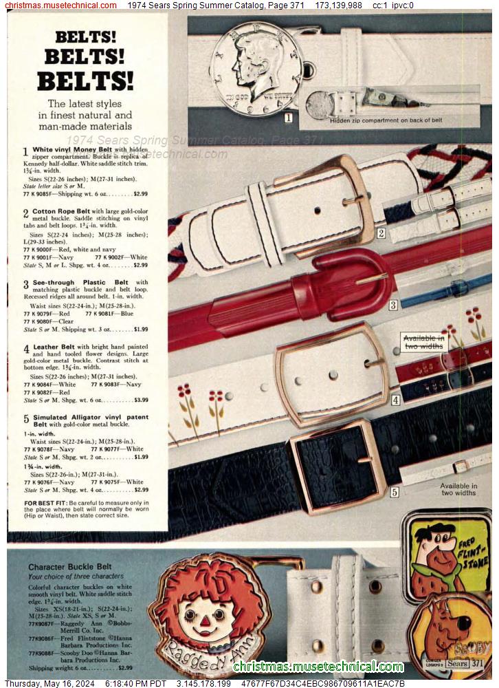 1974 Sears Spring Summer Catalog, Page 371