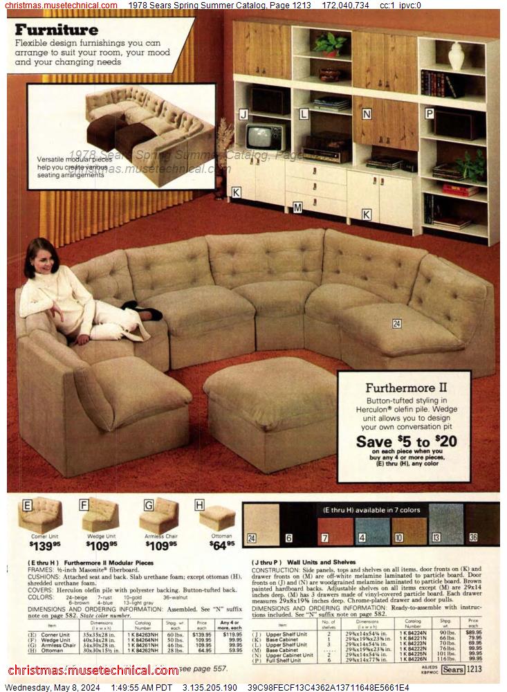 1978 Sears Spring Summer Catalog, Page 1213