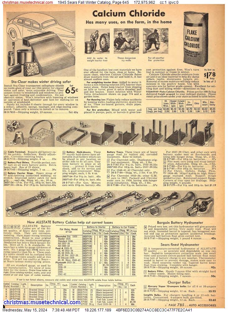 1945 Sears Fall Winter Catalog, Page 645