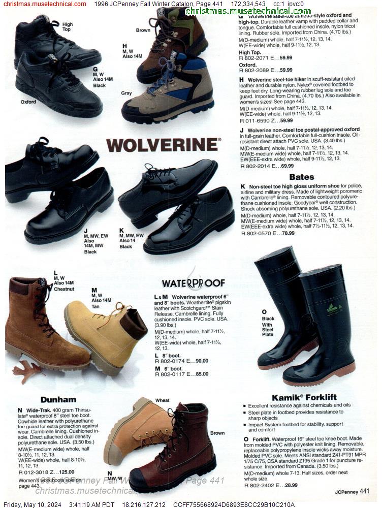 1996 JCPenney Fall Winter Catalog, Page 441