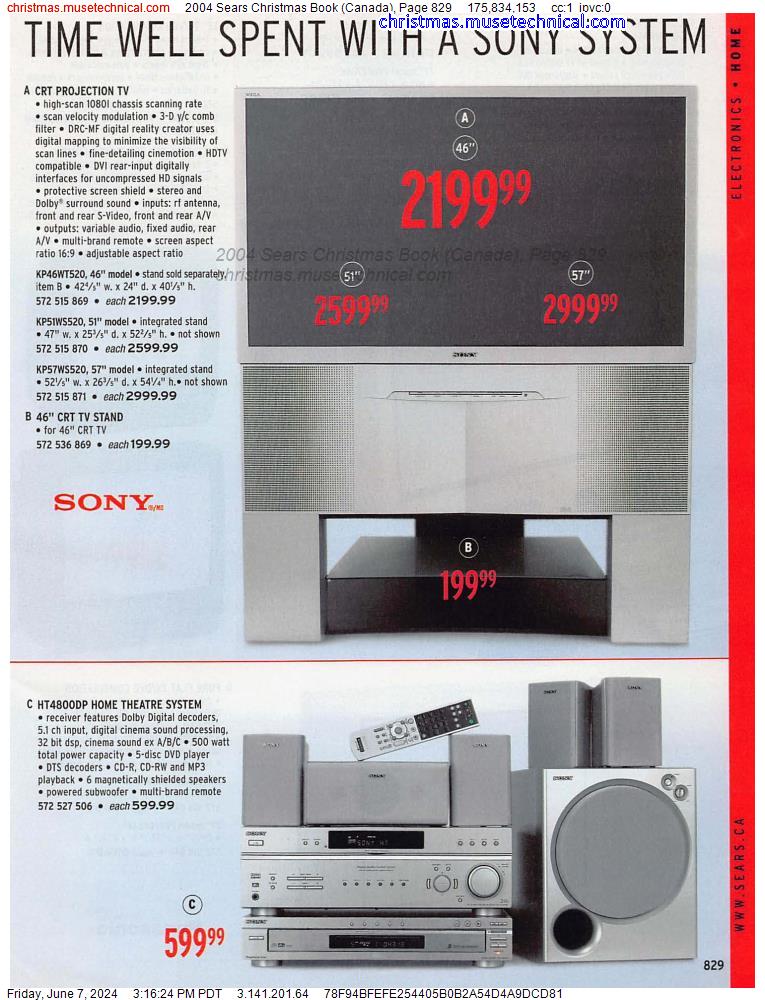 2004 Sears Christmas Book (Canada), Page 829