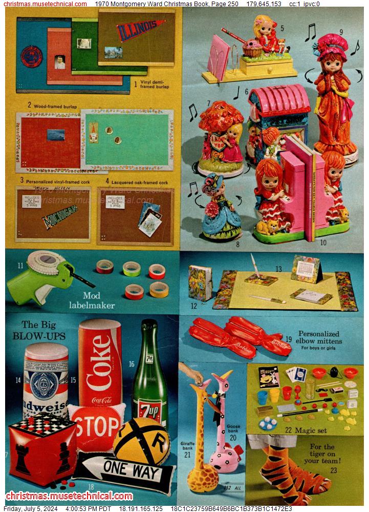 1970 Montgomery Ward Christmas Book, Page 250