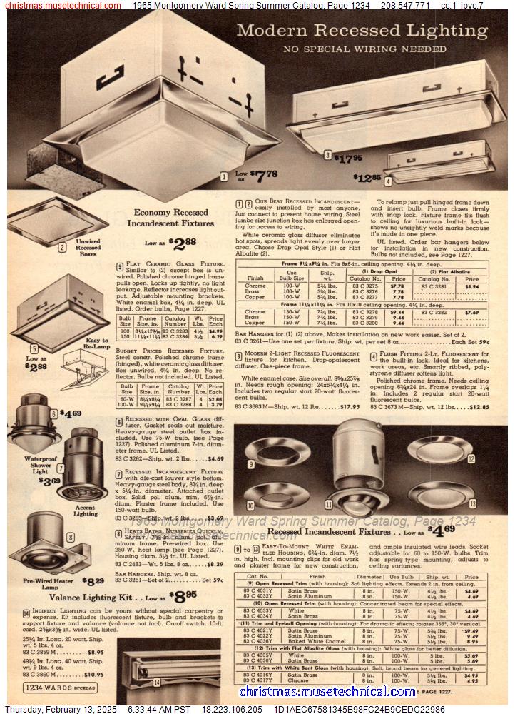 1965 Montgomery Ward Spring Summer Catalog, Page 1234