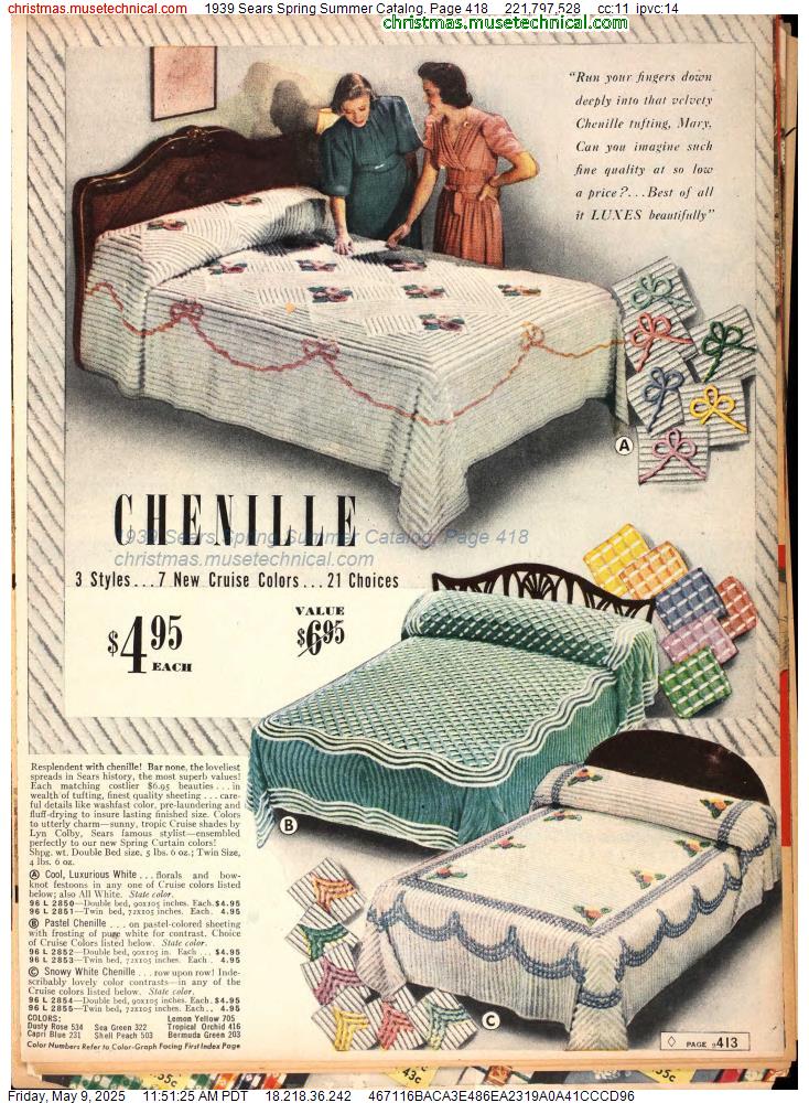 1939 Sears Spring Summer Catalog, Page 418