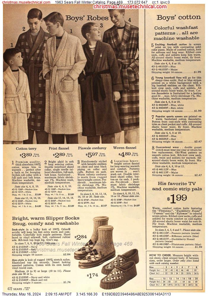 1963 Sears Fall Winter Catalog, Page 469