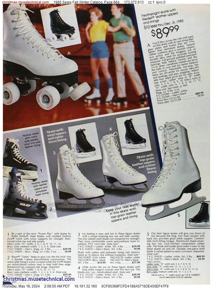 1985 Sears Fall Winter Catalog, Page 664