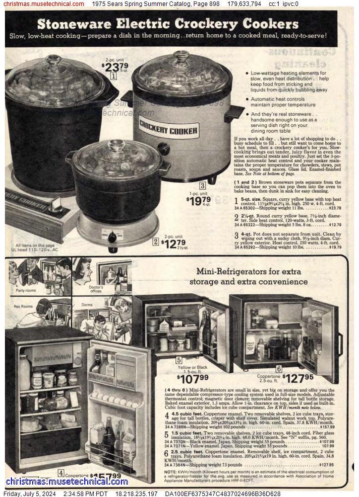 1975 Sears Spring Summer Catalog, Page 898
