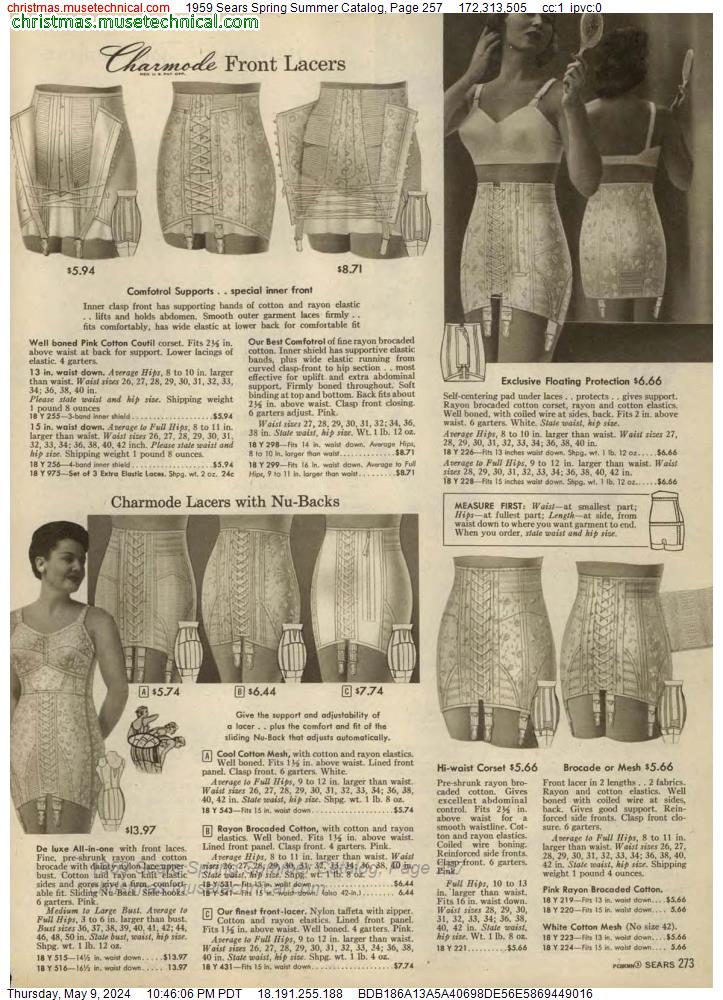 1959 Sears Spring Summer Catalog, Page 257