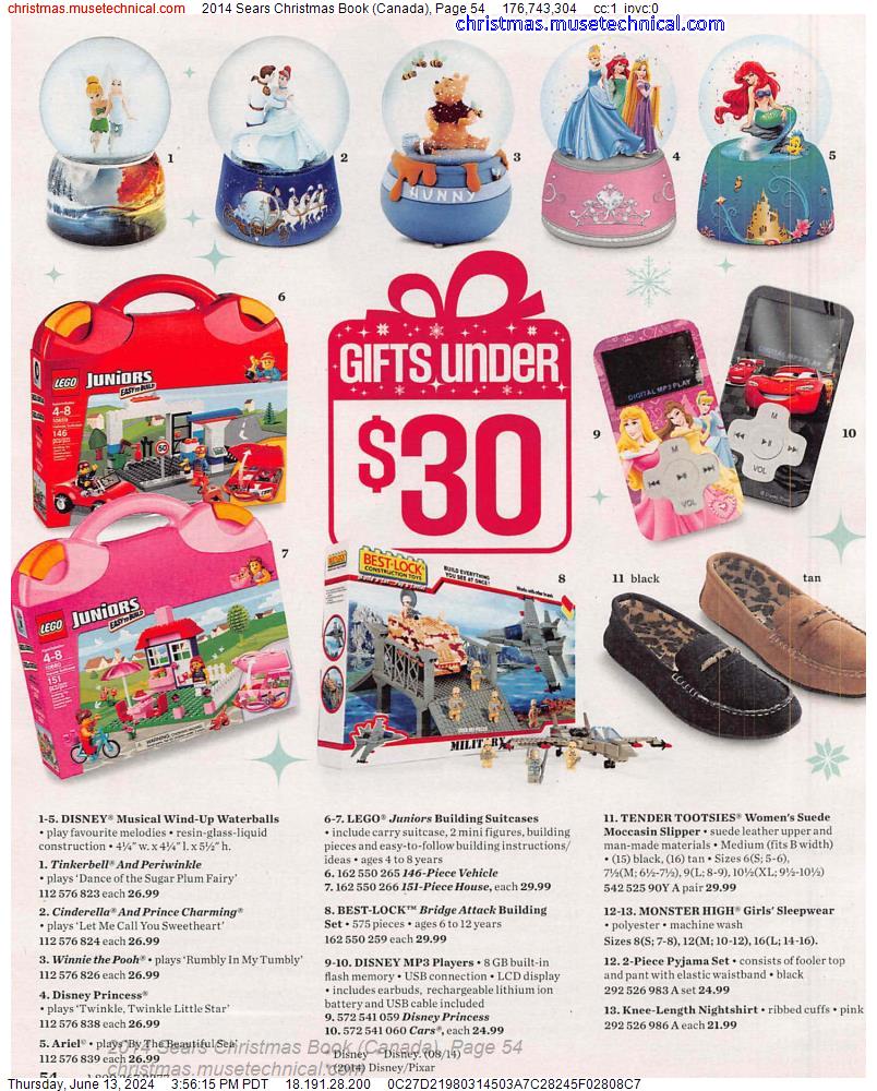 2014 Sears Christmas Book (Canada), Page 54