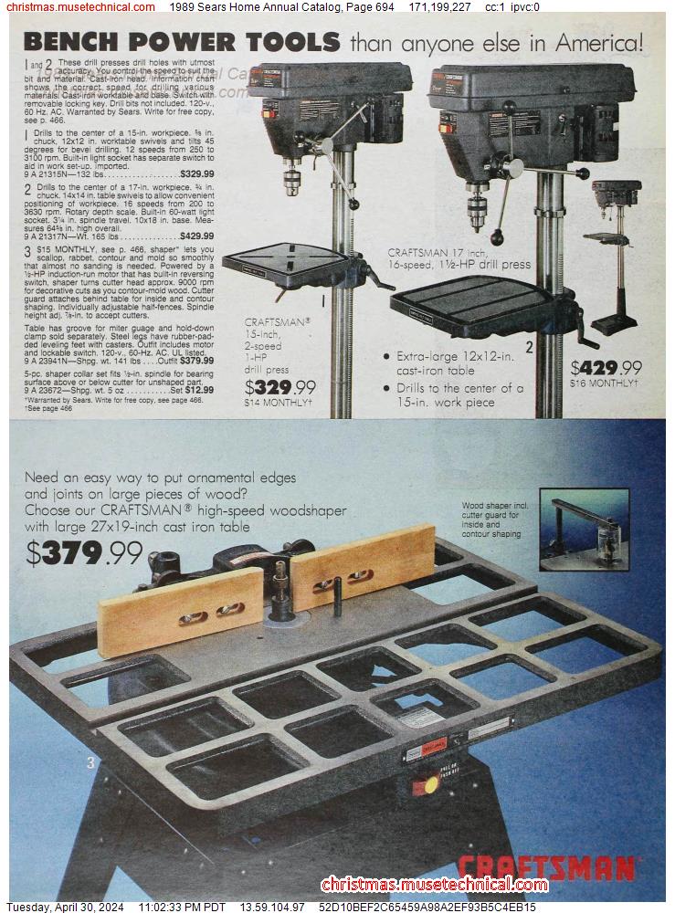 1989 Sears Home Annual Catalog, Page 694