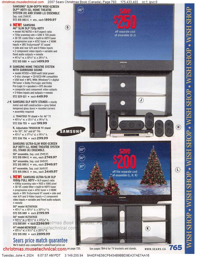 2007 Sears Christmas Book (Canada), Page 793
