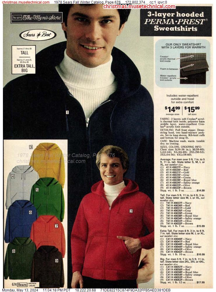 1978 Sears Fall Winter Catalog, Page 676