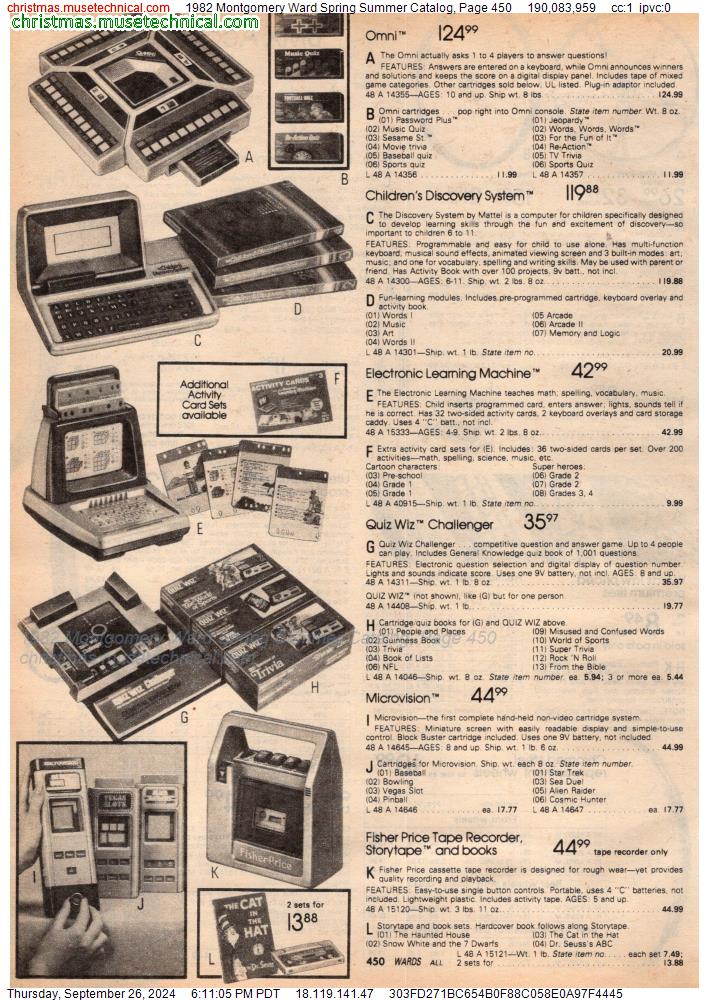 1982 Montgomery Ward Spring Summer Catalog, Page 450