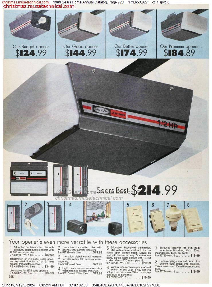 1989 Sears Home Annual Catalog, Page 723