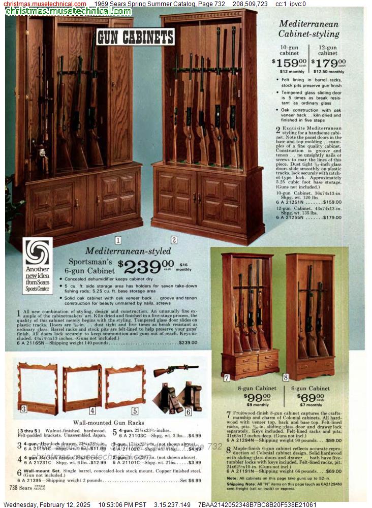 1969 Sears Spring Summer Catalog, Page 732