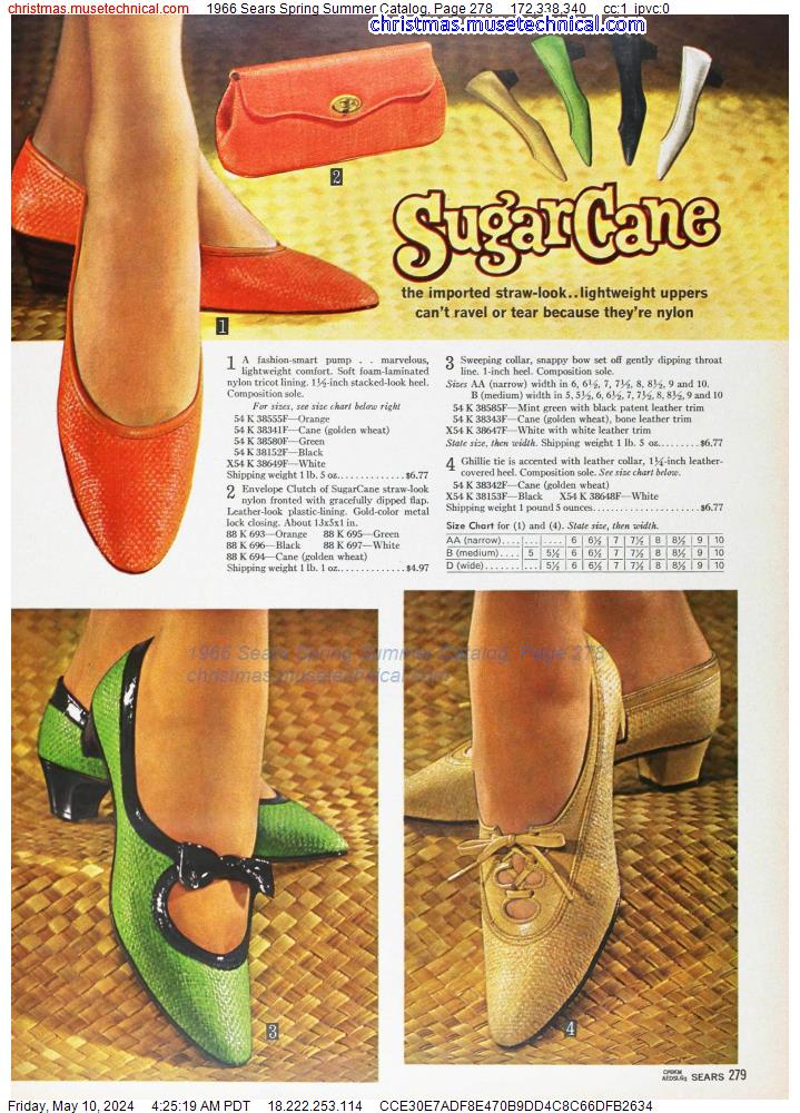 1966 Sears Spring Summer Catalog, Page 278