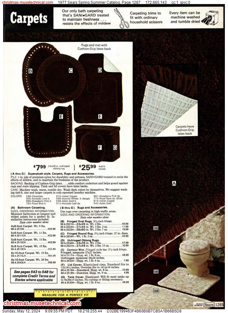 1977 Sears Spring Summer Catalog, Page 1267