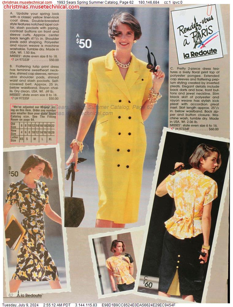1993 Sears Spring Summer Catalog, Page 62