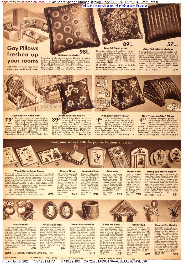 1942 Sears Spring Summer Catalog, Page 570