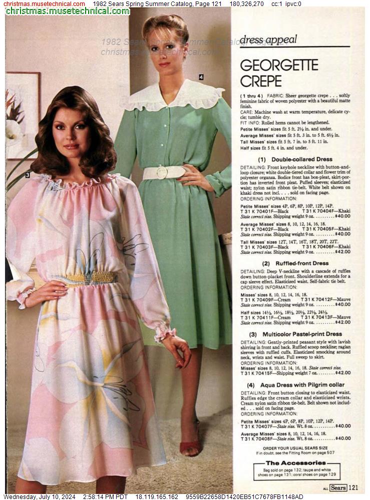 1982 Sears Spring Summer Catalog, Page 121