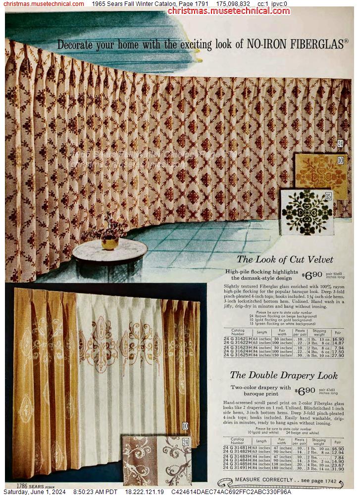 1965 Sears Fall Winter Catalog, Page 1791