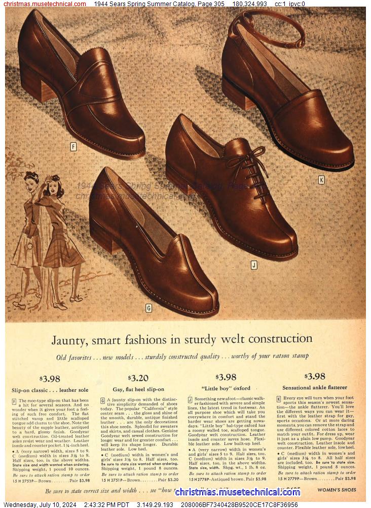 1944 Sears Spring Summer Catalog, Page 305