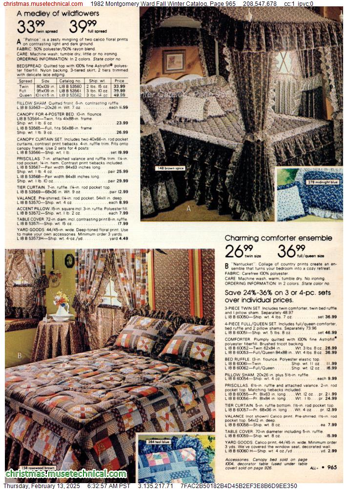 1982 Montgomery Ward Fall Winter Catalog, Page 965