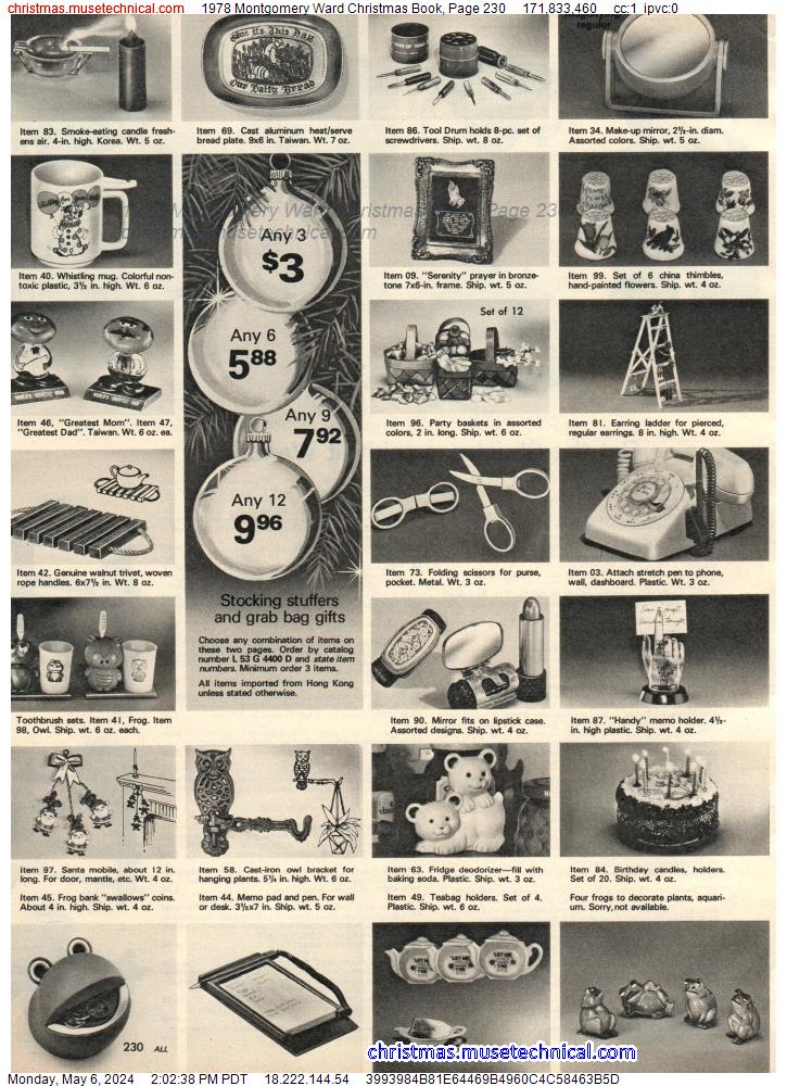 1978 Montgomery Ward Christmas Book, Page 230