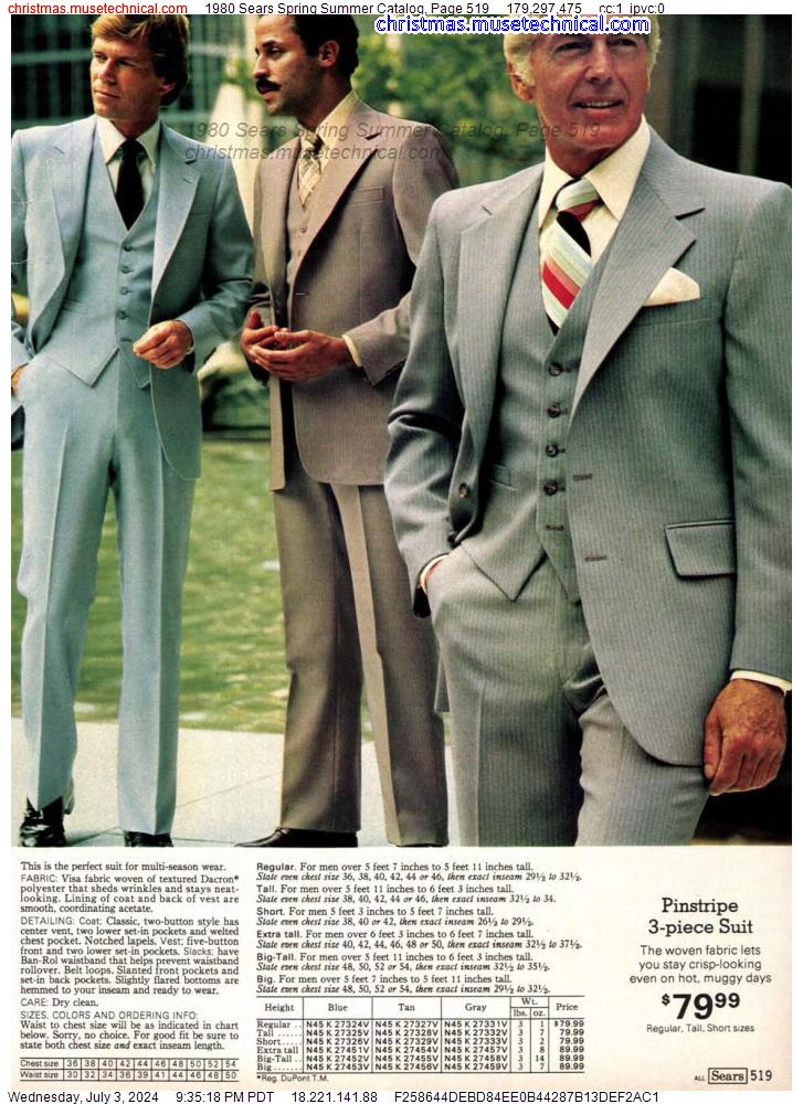 1980 Sears Spring Summer Catalog, Page 519