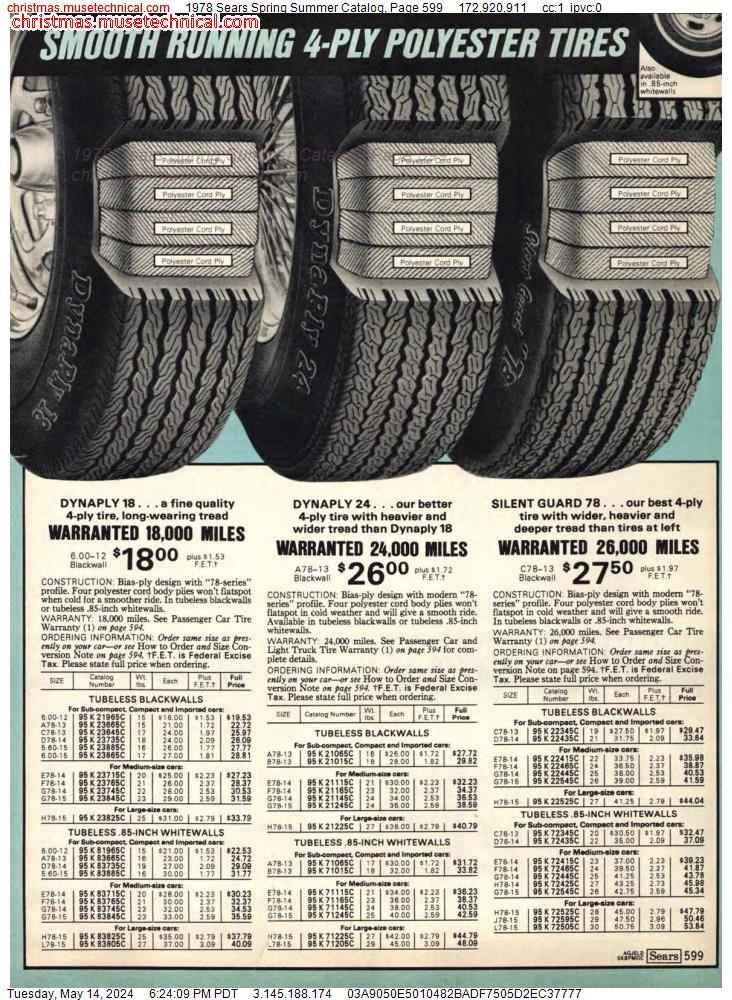 1978 Sears Spring Summer Catalog, Page 599