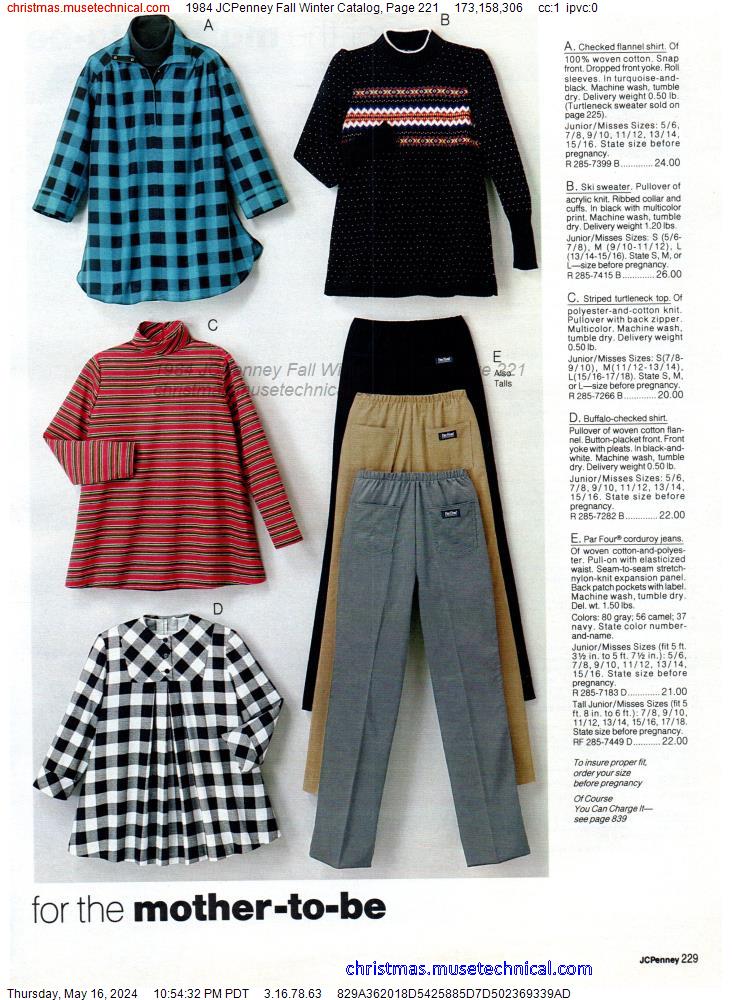 1984 JCPenney Fall Winter Catalog, Page 221