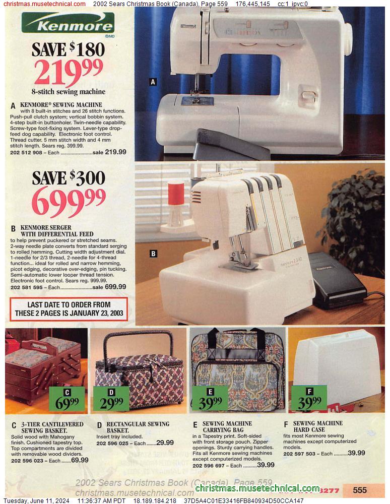 2002 Sears Christmas Book (Canada), Page 559