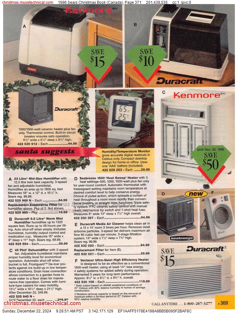 1996 Sears Christmas Book (Canada), Page 371